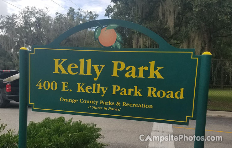 Kelly Park Campground Sign