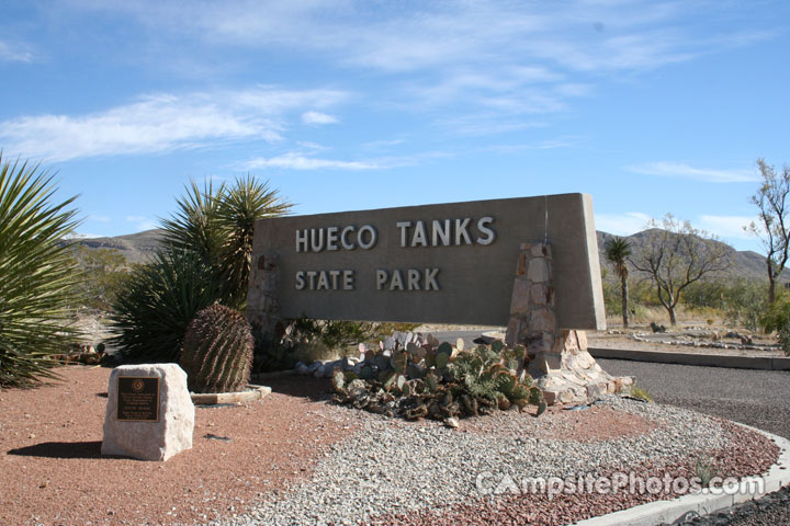 Hueco Tanks State Park Sign