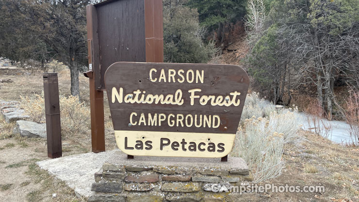 Las Petacas Campground Sign