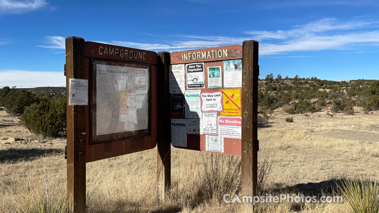 Mills Canyon Rim Campground Sign