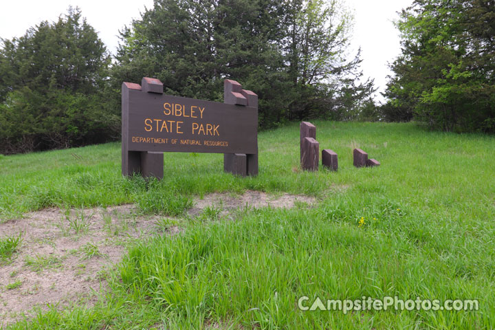 Sibley State Park Sign