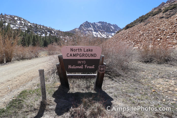 North Lake Campground Sign