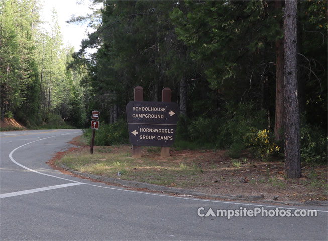 Schoolhouse Campground Sign