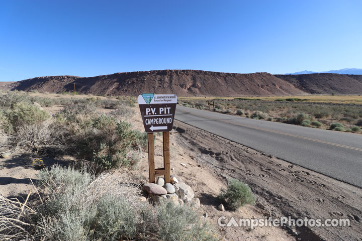 Pleasant Valley Pit Campground Sign