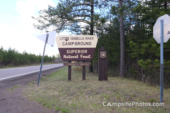 Little Isabella River Campground Sign
