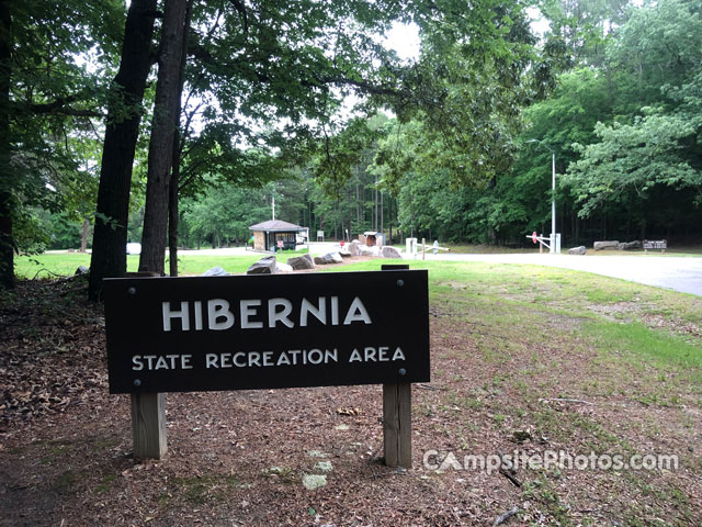 Kerr Lake Recreation Area Hibernia Sign