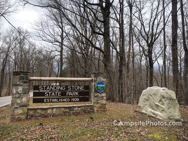 Standing Stone State Park Sign