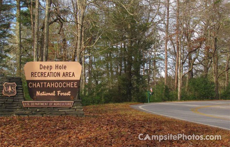 Deep Hole Campground Sign