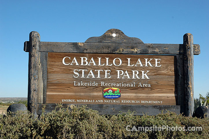 Caballo Lake Sign