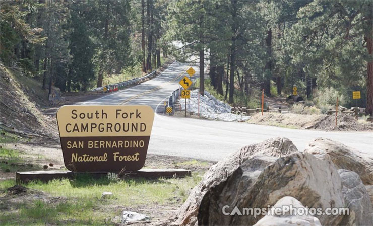 South Fork Family Campground Sign