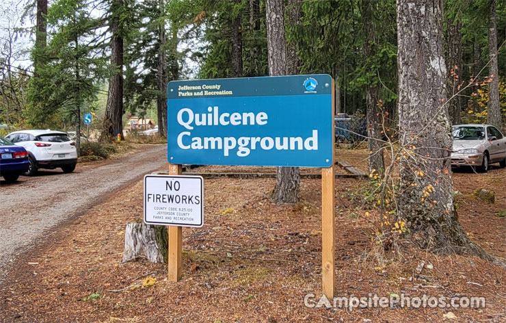 Quilcene Campground Sign