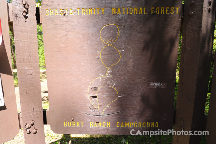Burnt Ranch Campground Map