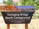 Swinging Bridge North Campground Sign