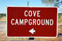 Conchas Lake North Recreation Area Cove Sign
