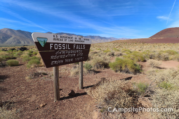 Fossil Falls Sign