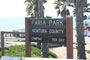 Faria Beach Park Sign