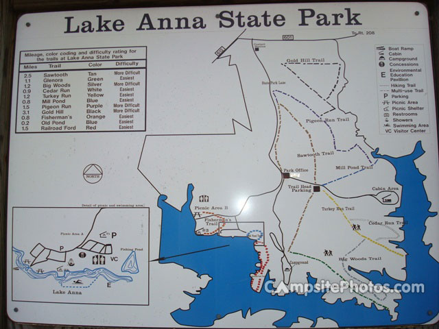 Lake Anna map