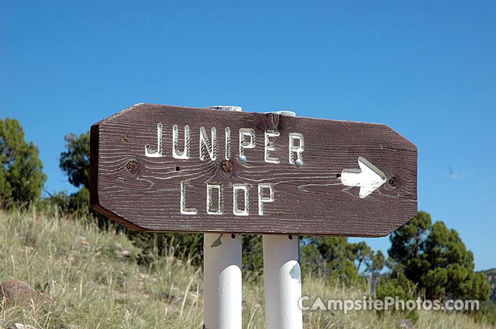 Navajo Lake SP Juniper Sign