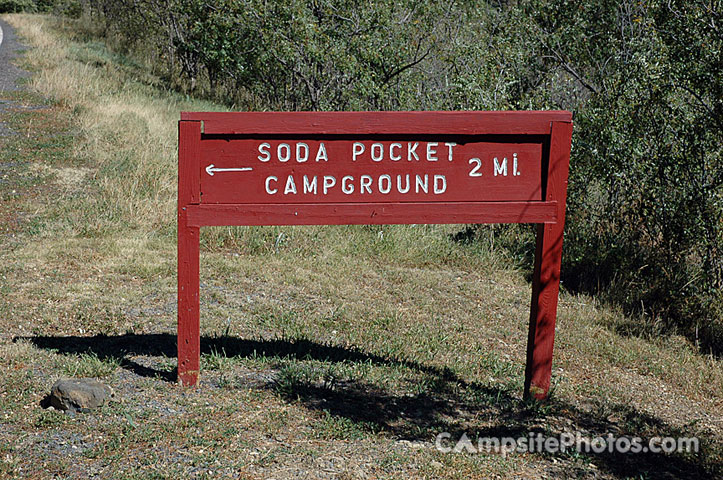 Sugarite Canyon Soda Pocket Sign