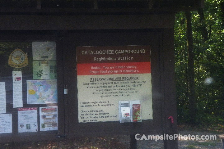 Cataloochee Campsign
