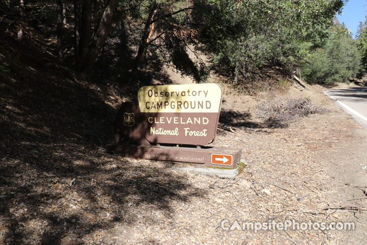 Observatory Campground Sign