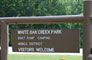 White Oak Creek Park Sign