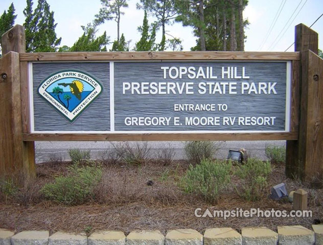 Topsail Hill Entrance Sign