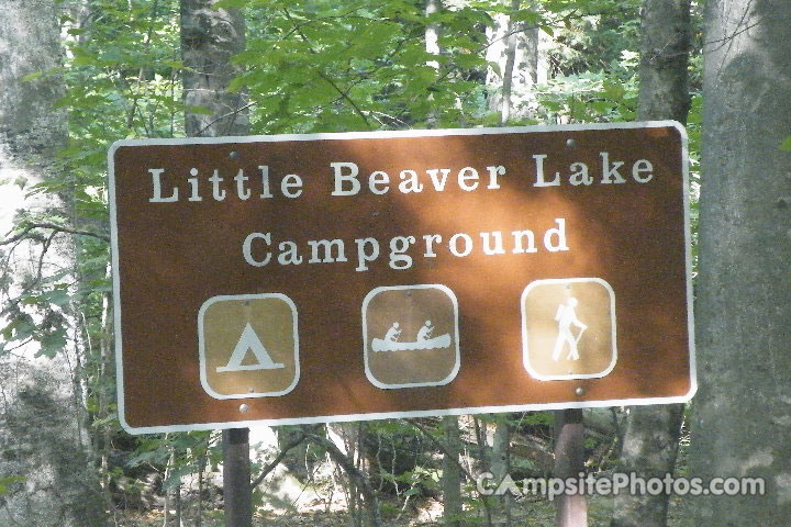 Little Beaver Lake Sign