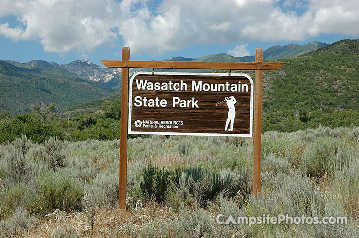 Wasatch Mountain State Park Sign