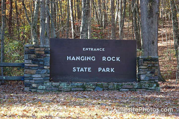 Hanging Rock State Park Sign