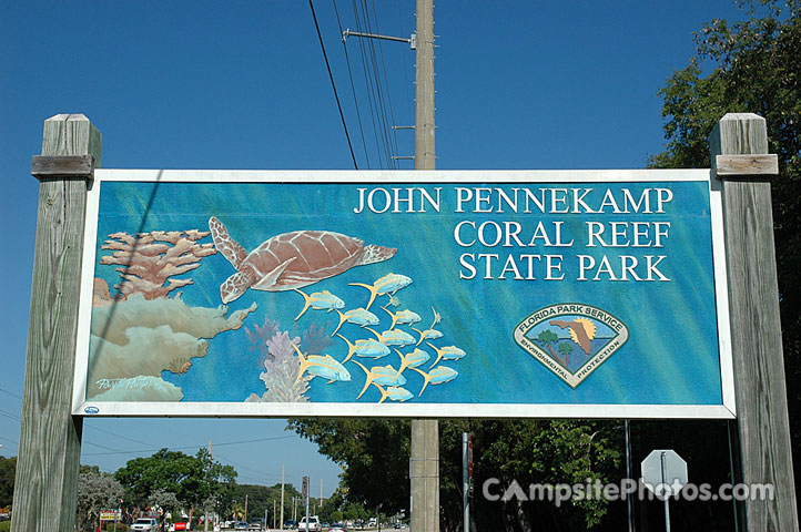 John Pennekamp State Park Sign