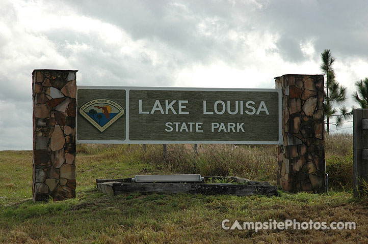Lake Louisa State Park Sign
