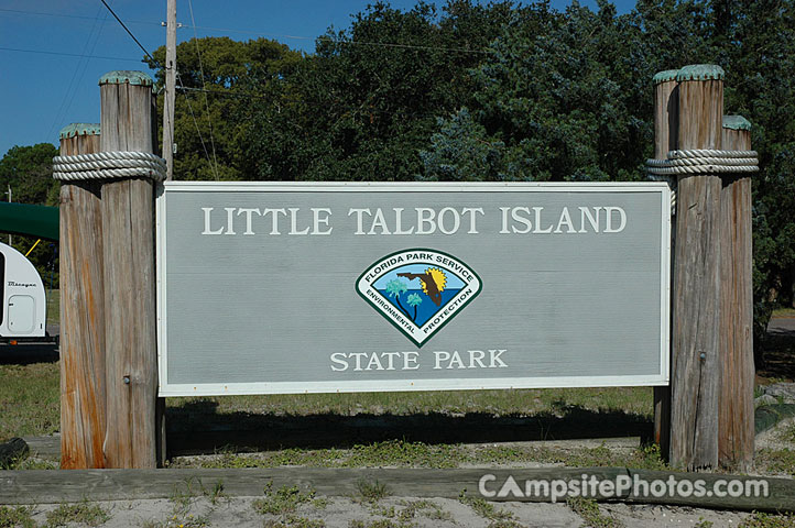 Little Talbot Island State Park Sign