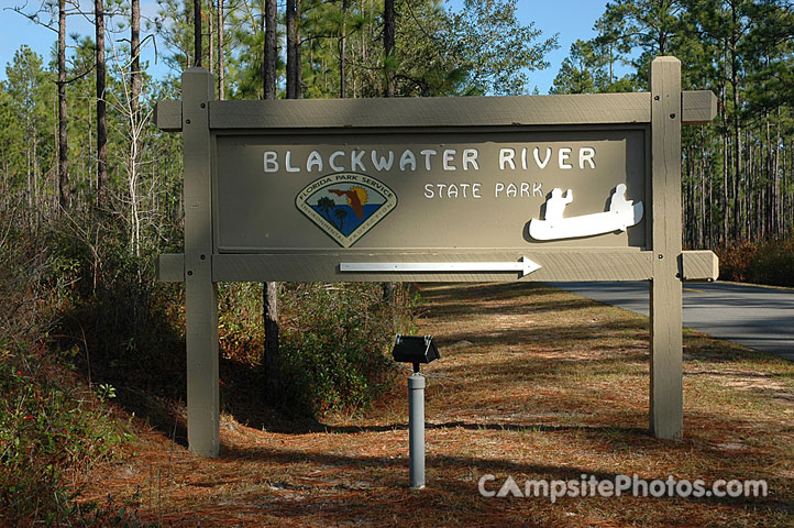 Blackwater River State Park Sign