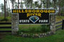 Hillsborough River State Park Sign