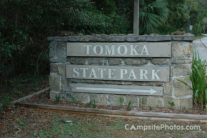 Tomoka State Park Sign