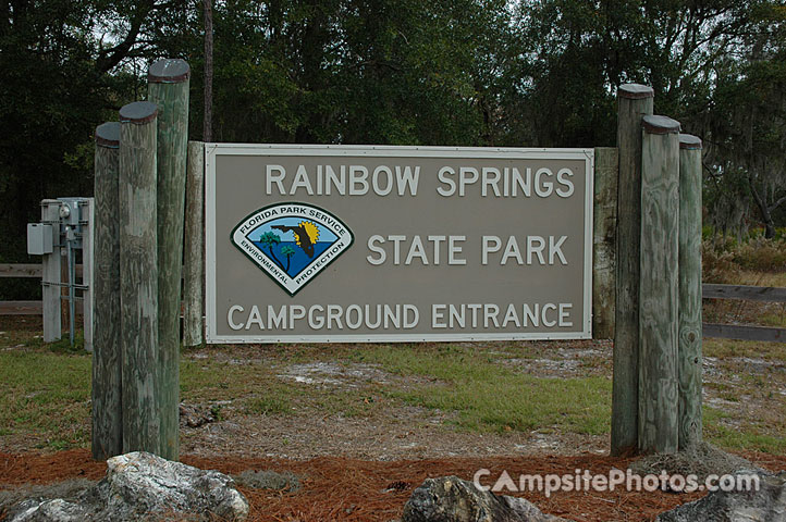 Rainbow Springs State Park Sign
