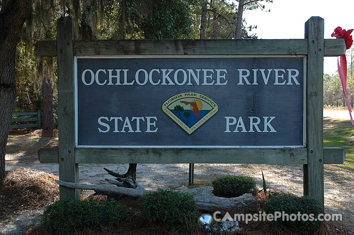 Ochlockonee River State Park Sign