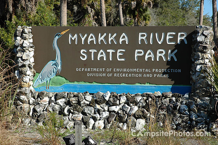 Myakka River State Park Sign