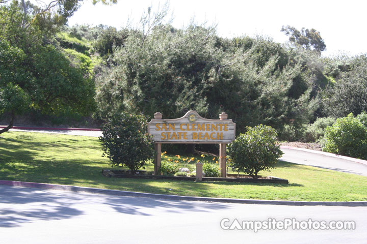 San Clemente State Beach - Sign