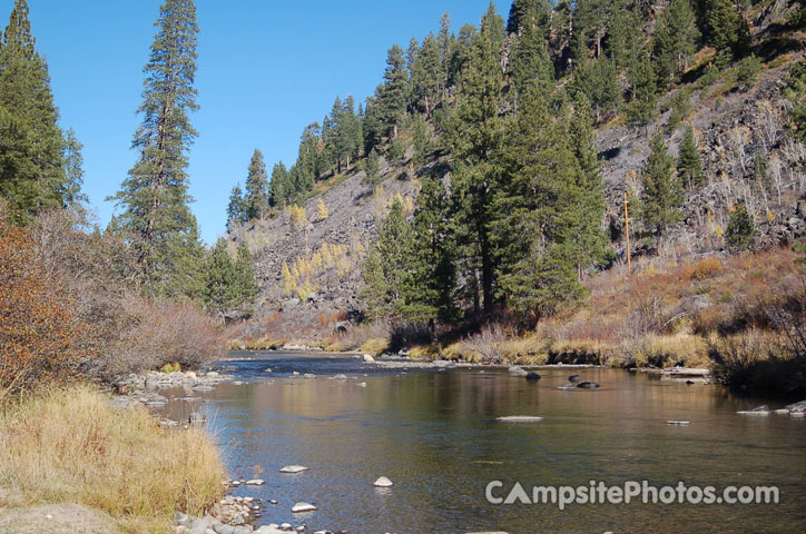 Truckee River next to Campground