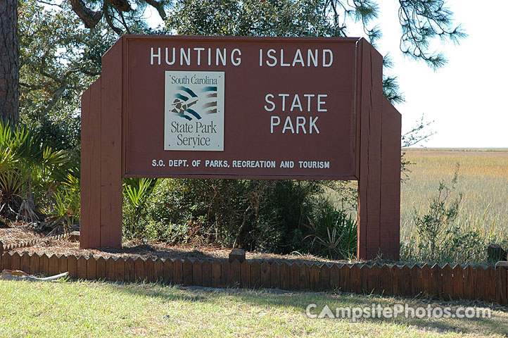 Hunting Island State Park Sign