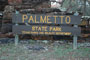 Palmetto State Park Sign