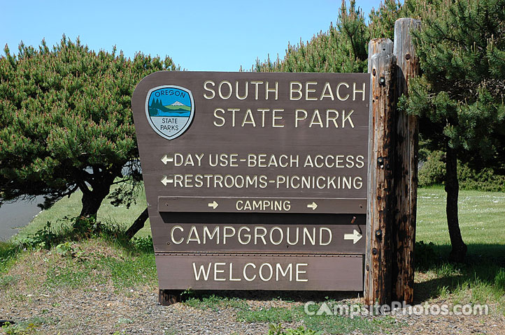South Beach State Park Sign