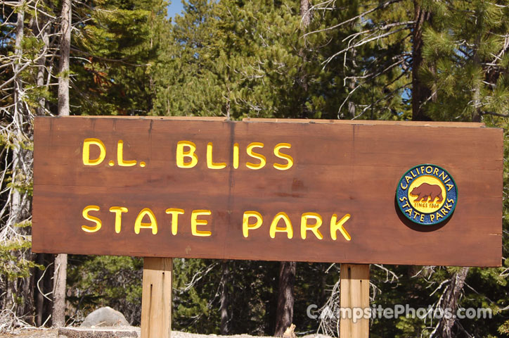 DL Bliss State Park Sign