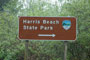 Harris Beach State Park Sign