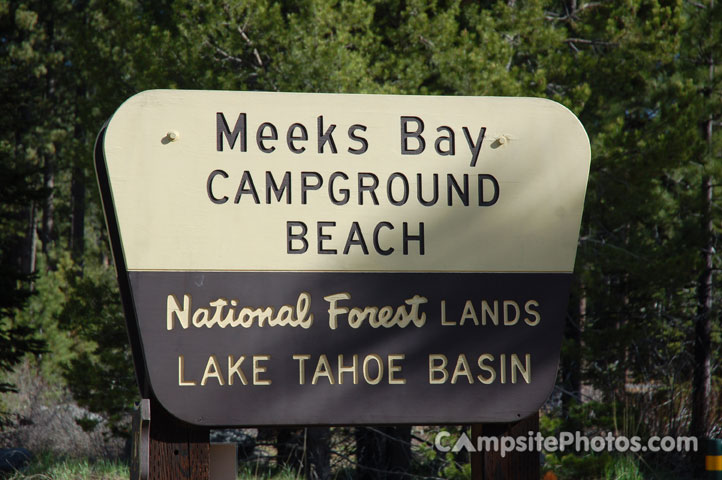 Meeks Bay Sign