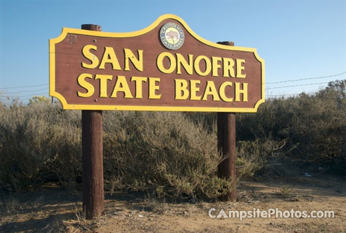 San Onfore State Beach Sign