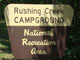 Rushing Creek Sign