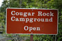 Cougar Rock Sign